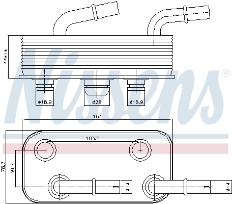 Радиатор АКПП Nissens 90657