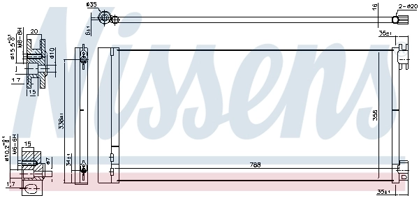 940596 Nissens Конденсатор