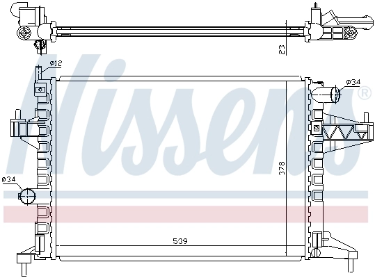 Радиатор 63008 Nissens