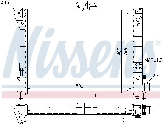 Радиатор 64049 Nissens