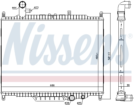 Радиатор 64332 Nissens