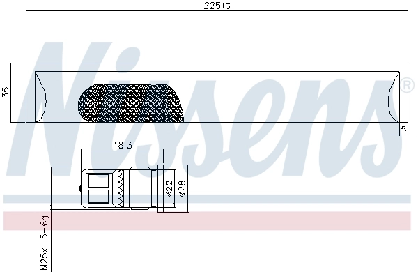 Осушитель кондиционера 95576 Nissens
