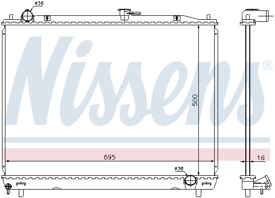 Радиатор 628962 Nissens