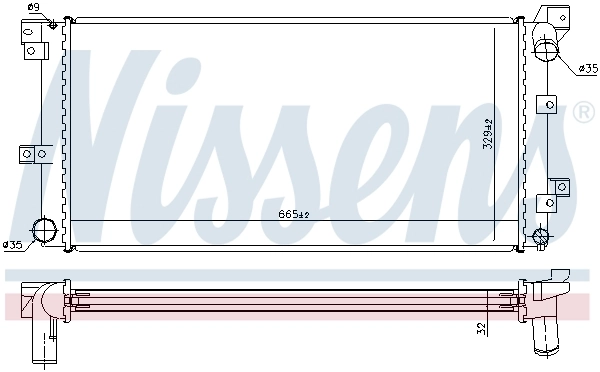 Радиатор 60985 Nissens