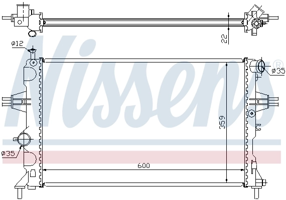 Радиатор охлаждения Nissens 630041
