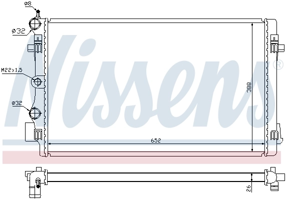 Радиатор 65293 Nissens