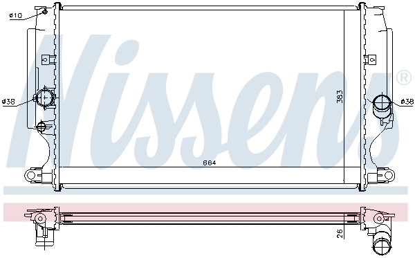 Радиатор охлаждения Nissens 64693