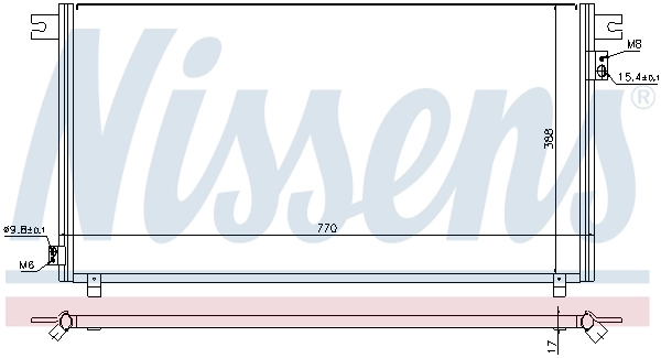 94878 Nissens Radiador de aparelho de ar condicionado