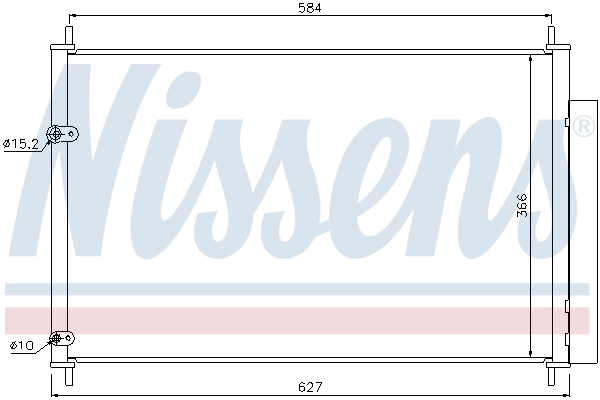 Конденсатор кондиционера Nissens 940037 цена, от 83.92 USD