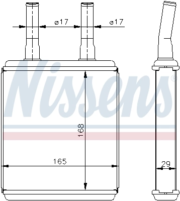 Радиатор отопителя Nissens 77604