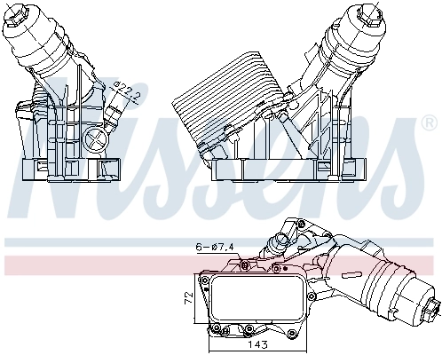 Корпус масляного фильтра Vika 11095901 цена, от 182.69 USD
