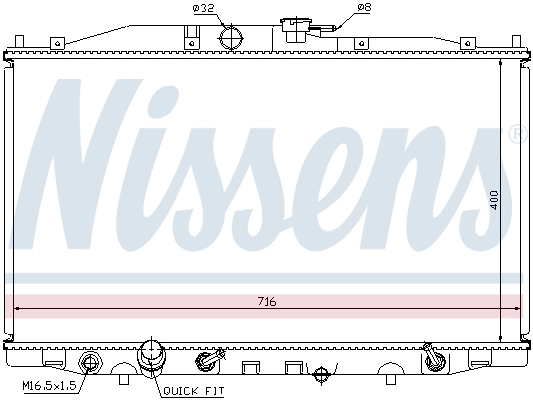 Радиатор охлаждения Nissens 68112
