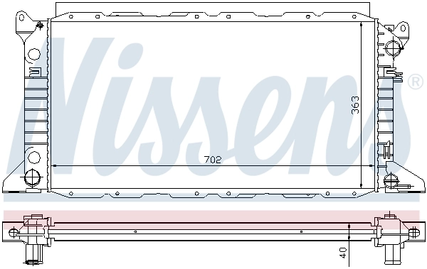 Радиатор 62048 Nissens