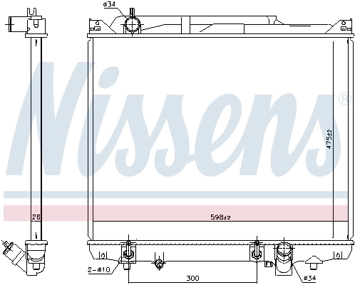 Радиатор 641776 Nissens