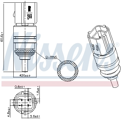  Датчик температуры охлаждающей жидкости Hyundai Santa Fe 4
