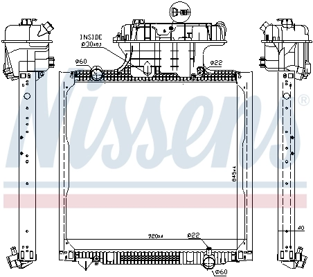 Радиатор 67225 Nissens