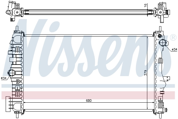 Радиатор 630712 Nissens