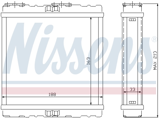 6520N81 Polcar Радиатор отопителя салона