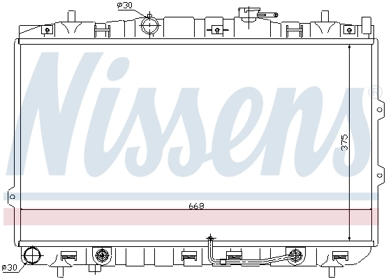 Радиатор охлаждения Nissens 66649