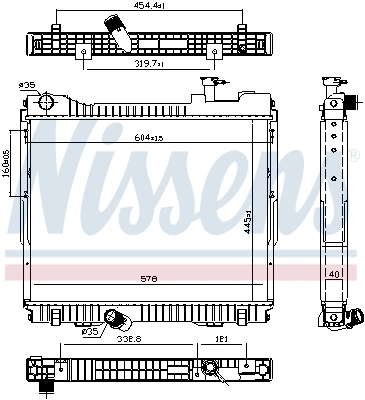 Радиатор 68742 Nissens