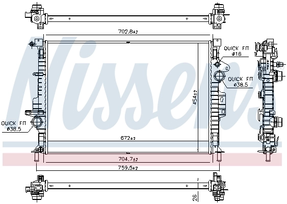 Купить FO3010307 Various Радиатор водяной