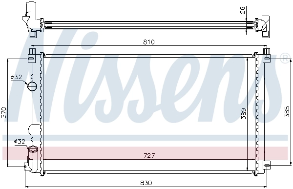 Радиатор 63824A Nissens