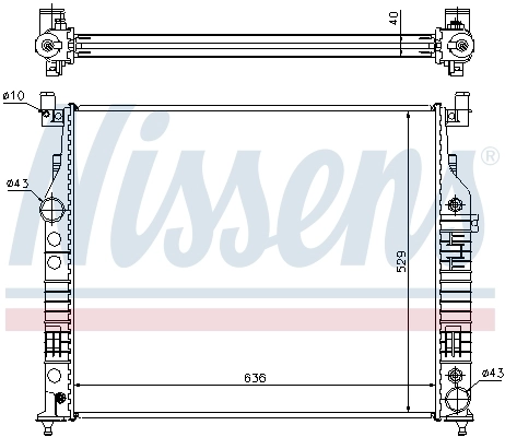 Радиатор охлаждения Nissens 62577A