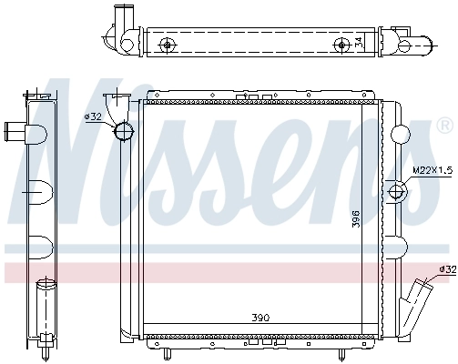 Радиатор охлаждения Nissens 63934A