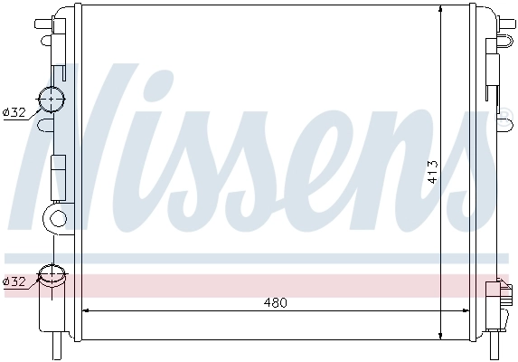 Радиатор 63809 Nissens