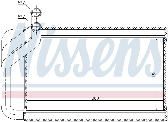 Радиатор печки 77532 Nissens