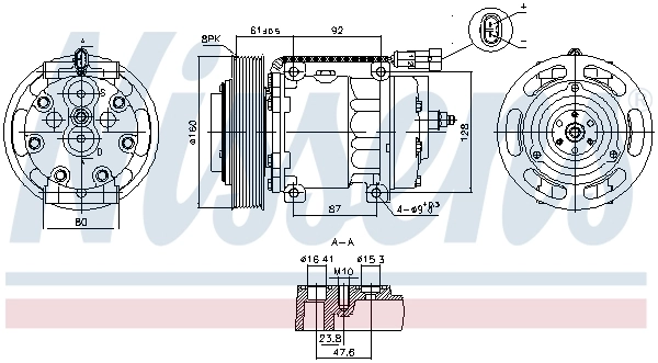 Компрессор системы кондиционирования DAF 2046604 цена, от 422.90 USD