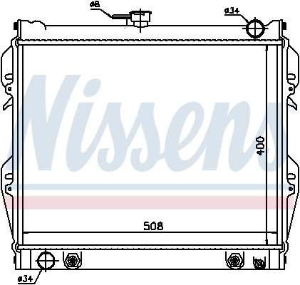 Радиатор 64728 Nissens