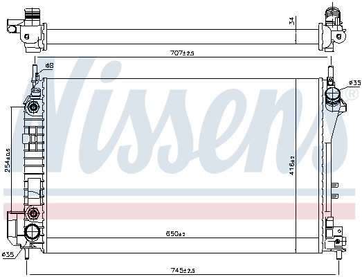 Радиатор 63023 Nissens