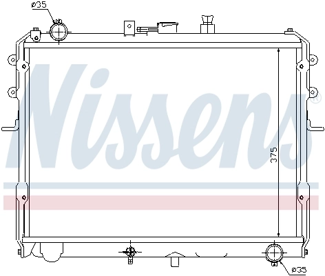 Радиатор охлаждения Nissens 67358