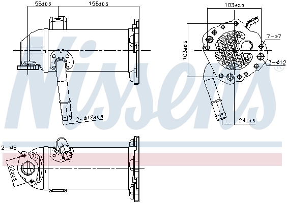 Купить HMPGK2Q9U438AG Hmpx Радиатор системы EGR