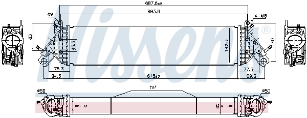 Радиатор интеркуллера AND 3S145034