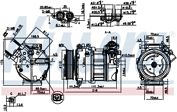 Насос кондиционера Nissens 890123