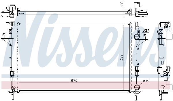 Радиатор 63816A Nissens