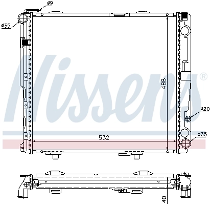 Радиатор 62696A Nissens