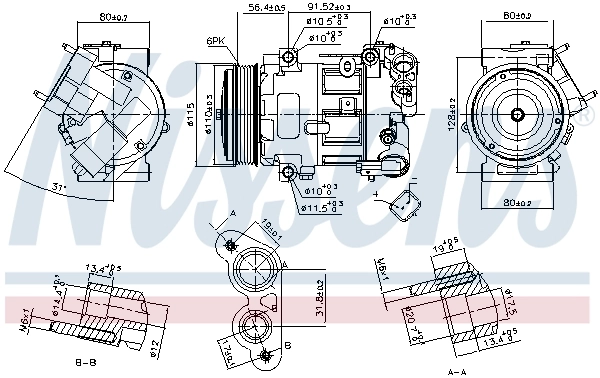 Насос кондиционера Nissens 890324