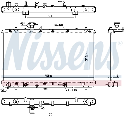 Радиатор 64255 Nissens
