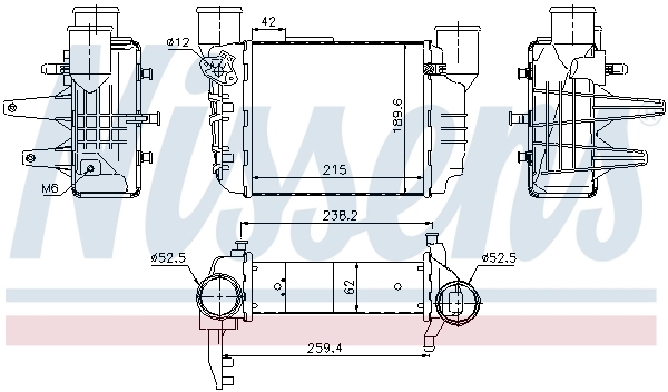 Интеркулер 96709 Nissens