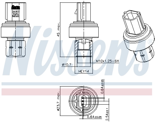Датчик кондиционера Nissens 301057