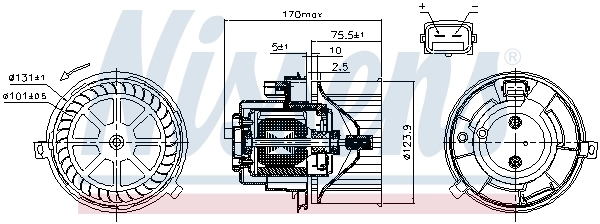 Мотор вентилятора печки (отопителя салона) AND 42820022 цена, от 47.21 USD