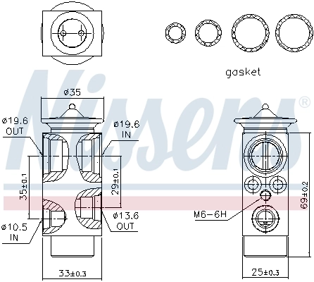Клапан расширительный Mercedes 0038307384 цена, от 32.16 USD