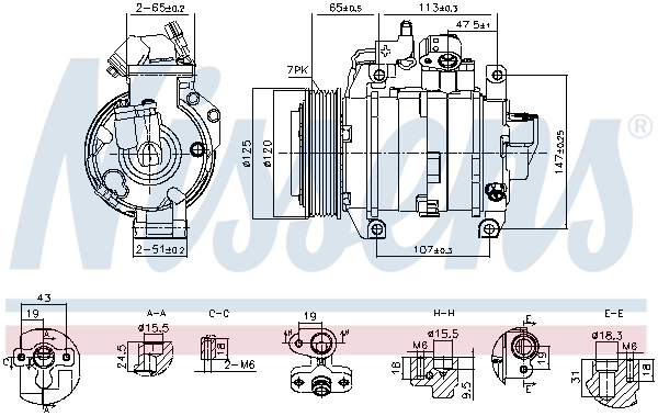 Компрессор системы кондиционирования Denso 4711046 цена, от 253.39 USD