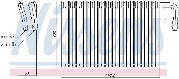 Испаритель кондиционера 92298 Nissens