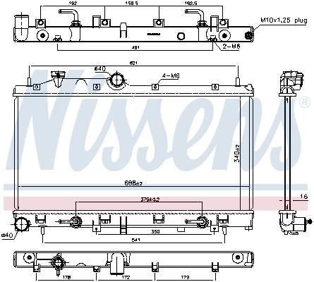 67720 Nissens Радиатор основной