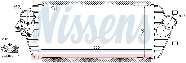 Радиатор интеркуллера Nissens 96456