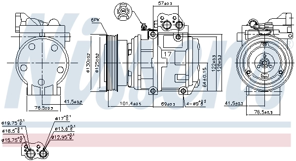 Компрессор кондиционера 89153 Nissens